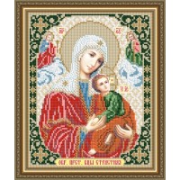 Икона для вышивки бисером "Пресвятая Богородица Страстная" (Схема или набор)